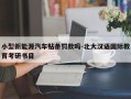 小型新能源汽车贴条罚款吗-北大汉语国际教育考研书目