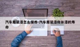 汽车原装漆怎么保养-汽车原装漆和补漆的寿命