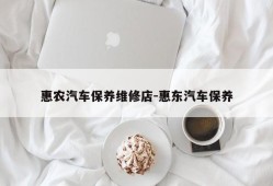 惠农汽车保养维修店-惠东汽车保养