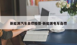 新能源汽车自燃赔偿-新能源电车自燃