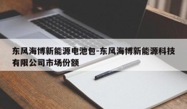 东风海博新能源电池包-东风海博新能源科技有限公司市场份额