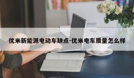 优米新能源电动车缺点-优米电车质量怎么样