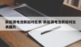 新能源电池新旧对比表-新能源电池新旧对比表图片