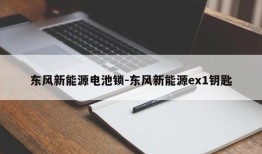 东风新能源电池锁-东风新能源ex1钥匙